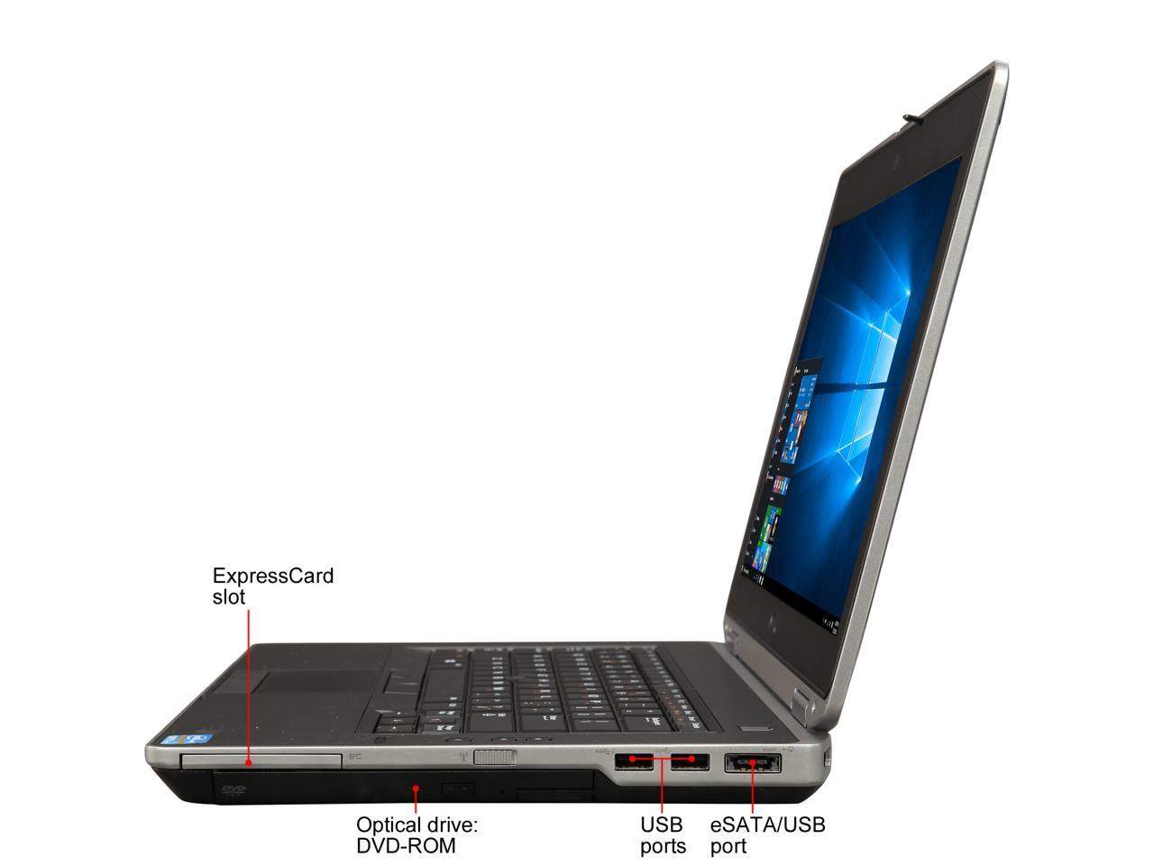 DELL B Grade Laptop E6430 Intel Core i5 3rd Gen 3210M (2.50 GHz) 4 GB Memory 250 GB HDD 14.0" Windows 10 Home 64-Bit