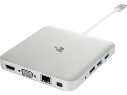 IOGEAR GUD3C03 Compact USB-C Docking Station with PD Pass-Thru