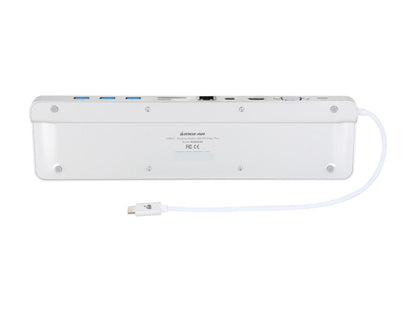 IOGEAR Silver GUD3C32 USB-C Docking Station with 60W Power Delivery