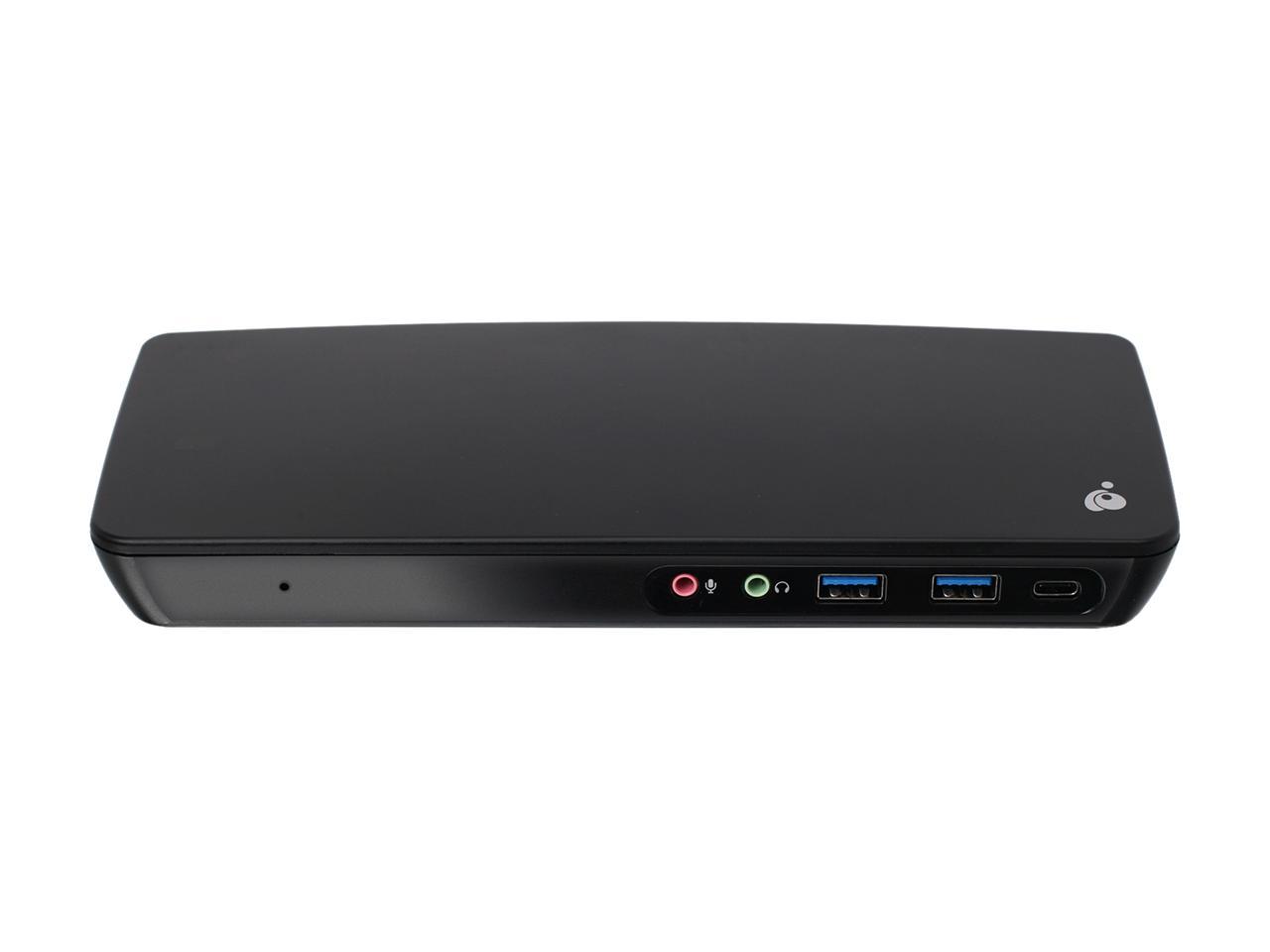 IOGEAR Black GUD3C11 USB-C Triple Video Docking Station with 60W Power Delivery (TAA Compliant)