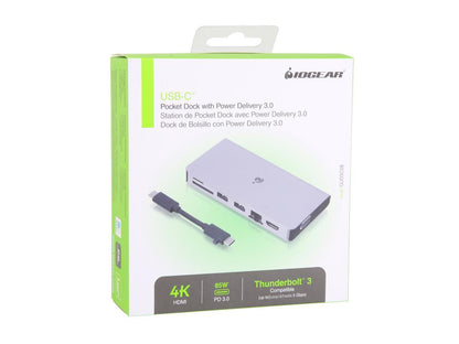 IOGEAR GUD3C08 USB-C Pocket Dock with Power Delivery 3.0