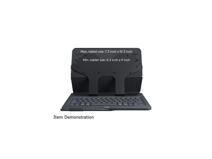 Logitech Black Universal Folio with Integrated Keyboard for 9-10 inch Tablets-BLACK-US-BT-CAN-AMR/AP Model 920-008334