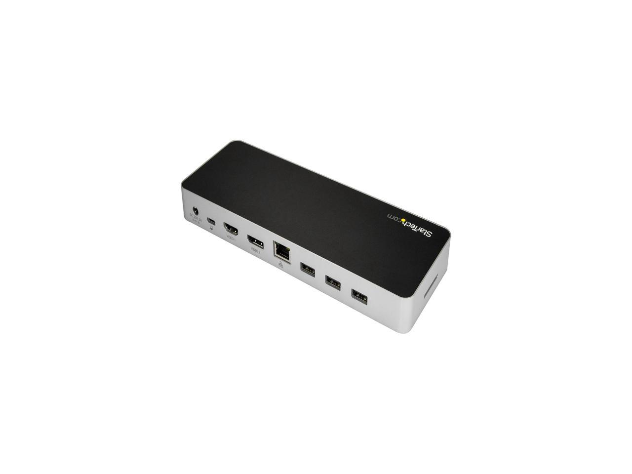 StarTech.com DK30CHDDPPD Dual Monitor USB C Dock / 60W Power Delivery / 4K DP / HDMI / Mac & Windows / Laptop Docking Station / USB C Docking Station