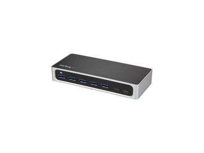 StarTech HB30C5A2CSC USB C Hub - 7 Port - USB-C to 5 x USB-A and 2 x USB-C - Charging Station - Powered USB Hub - USB Port Hub - USB Type C Hub