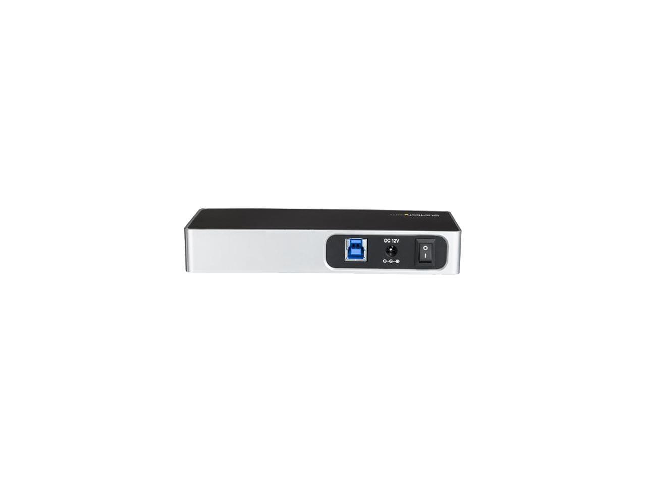 StarTech HB30C5A2CSC USB C Hub - 7 Port - USB-C to 5 x USB-A and 2 x USB-C - Charging Station - Powered USB Hub - USB Port Hub - USB Type C Hub