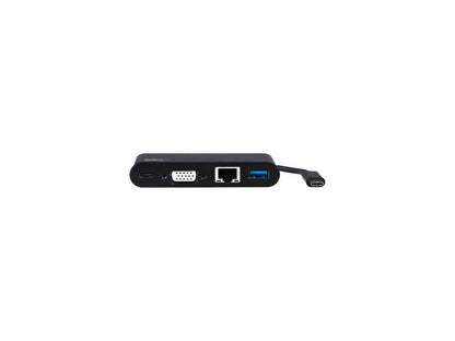 StarTech.com DKT30CVAGPD USB C Multiport Adapter - VGA / USB 3.0 / GbE - Power Delivery Charging (60W) - Mac / Windows / Chrome OS - USB C Adapter
