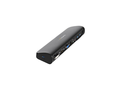 StarTech.com USB3SDOCKHDV USB 3.0 Docking Station, Compatible with Windows / macOS, Supports Dual Displays, HDMI / DVI / VGA (USB3SDOCKHDV) by StarTech.com.com
