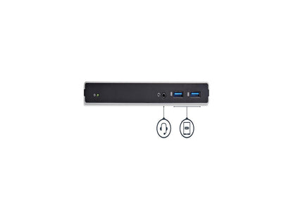 StarTech.com USB3SDOCKDD DVI Dual Monitor Docking Station / 5 x USB 3.0 / Ethernet / HDMI / VGA Adapters / Laptop Docking Station / USB 3.0 Dock