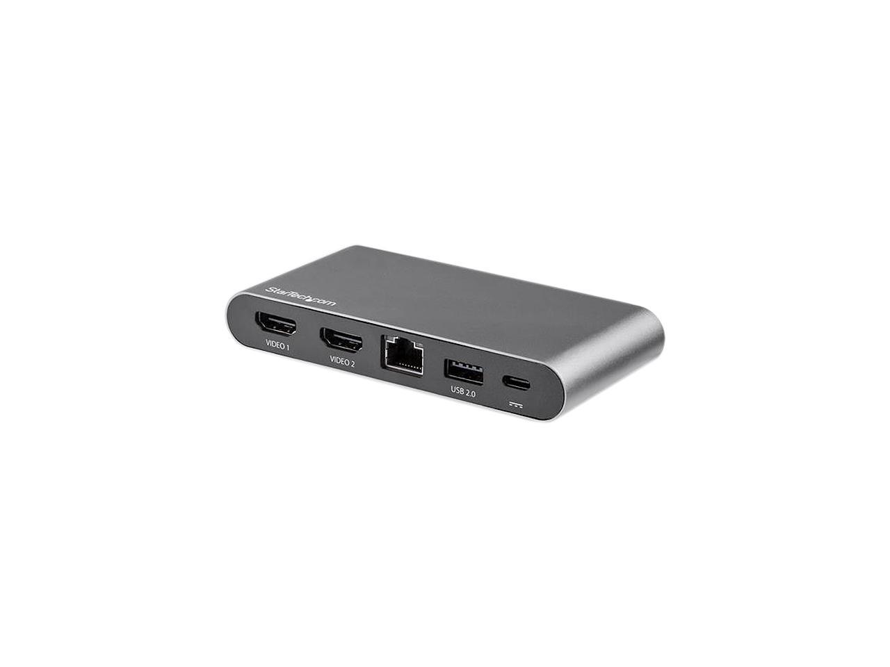 StarTech.com DK30C2HAGPD USB-C Multiport Adapter - Dual-Monitor - Windows - USB-C to Dual 4K HDMI Adapter - 2 x USB-A Ports - 100W PD 3.0 - GbE