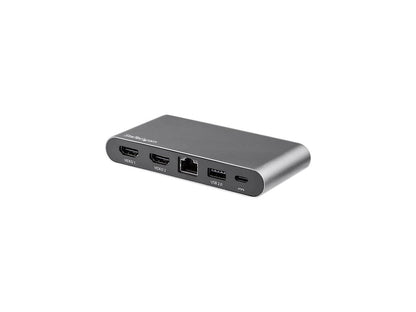 StarTech.com DK30C2HAGPD USB-C Multiport Adapter - Dual-Monitor - Windows - USB-C to Dual 4K HDMI Adapter - 2 x USB-A Ports - 100W PD 3.0 - GbE