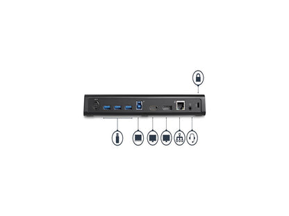 StarTech.com USB3DOCKHDPC USB 3.0 Docking Station, Windows / macOS Compatible, Supports Dual Displays, HDMI / DisplayPort or 4K Ultra HD on a Single Monitor (USB3DOCKHDPC) by StarTech.com.com