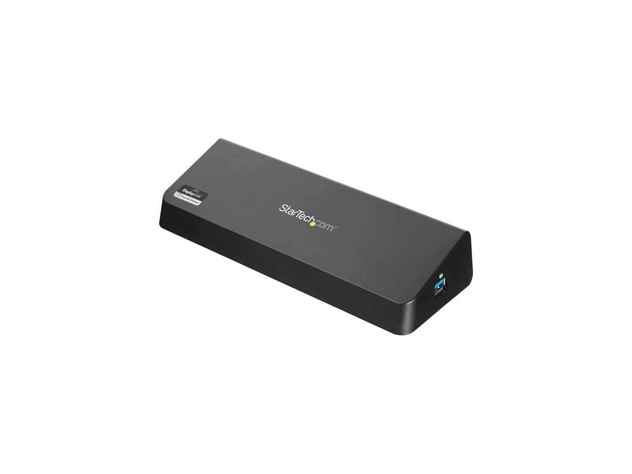 StarTech.com USB3DOCKHDPC USB 3.0 Docking Station, Windows / macOS Compatible, Supports Dual Displays, HDMI / DisplayPort or 4K Ultra HD on a Single Monitor (USB3DOCKHDPC) by StarTech.com.com