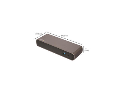 StarTech.com TB3DK2DPPD Dual 4K Monitor Thunderbolt 3 Dock with DisplayPort - 85 W Power Delivery + Charging - Mac & Windows (TB3DK2DisplayPortPD)