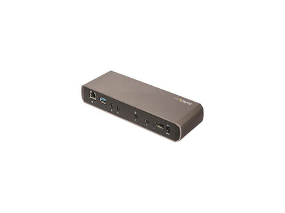 StarTech.com TB3DK2DPPD Dual 4K Monitor Thunderbolt 3 Dock with DisplayPort - 85 W Power Delivery + Charging - Mac & Windows (TB3DK2DisplayPortPD)
