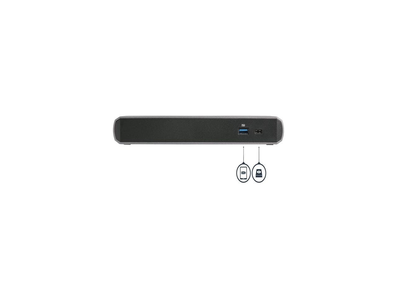 StarTech.com TB3DK2DPPD Dual 4K Monitor Thunderbolt 3 Dock with DisplayPort - 85 W Power Delivery + Charging - Mac & Windows (TB3DK2DisplayPortPD)