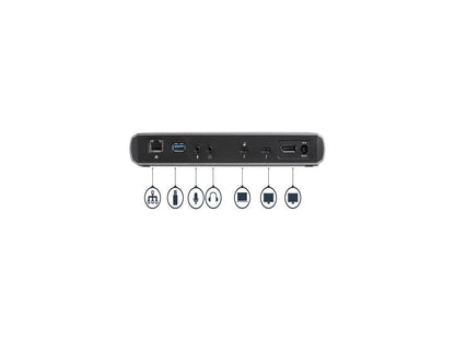 StarTech.com TB3DK2DPPD Dual 4K Monitor Thunderbolt 3 Dock with DisplayPort - 85 W Power Delivery + Charging - Mac & Windows (TB3DK2DisplayPortPD)