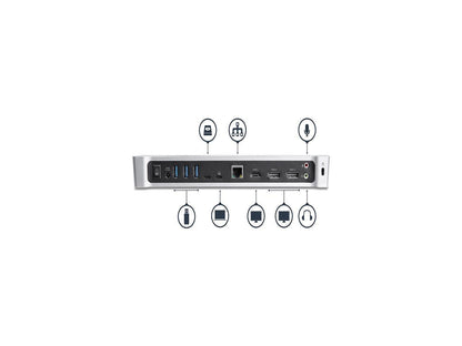 StarTech.com DK30CH2DPPD 4K USB C Dock - 60W Power Delivery - Triple Monitor USB C to HDMI DisplayPort Docking Station (DK30CH2DPPD)
