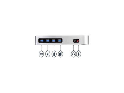 StarTech.com DK30A2DH Dual 4K Docking Station with DisplayPort and HDMI - Mac & Windows