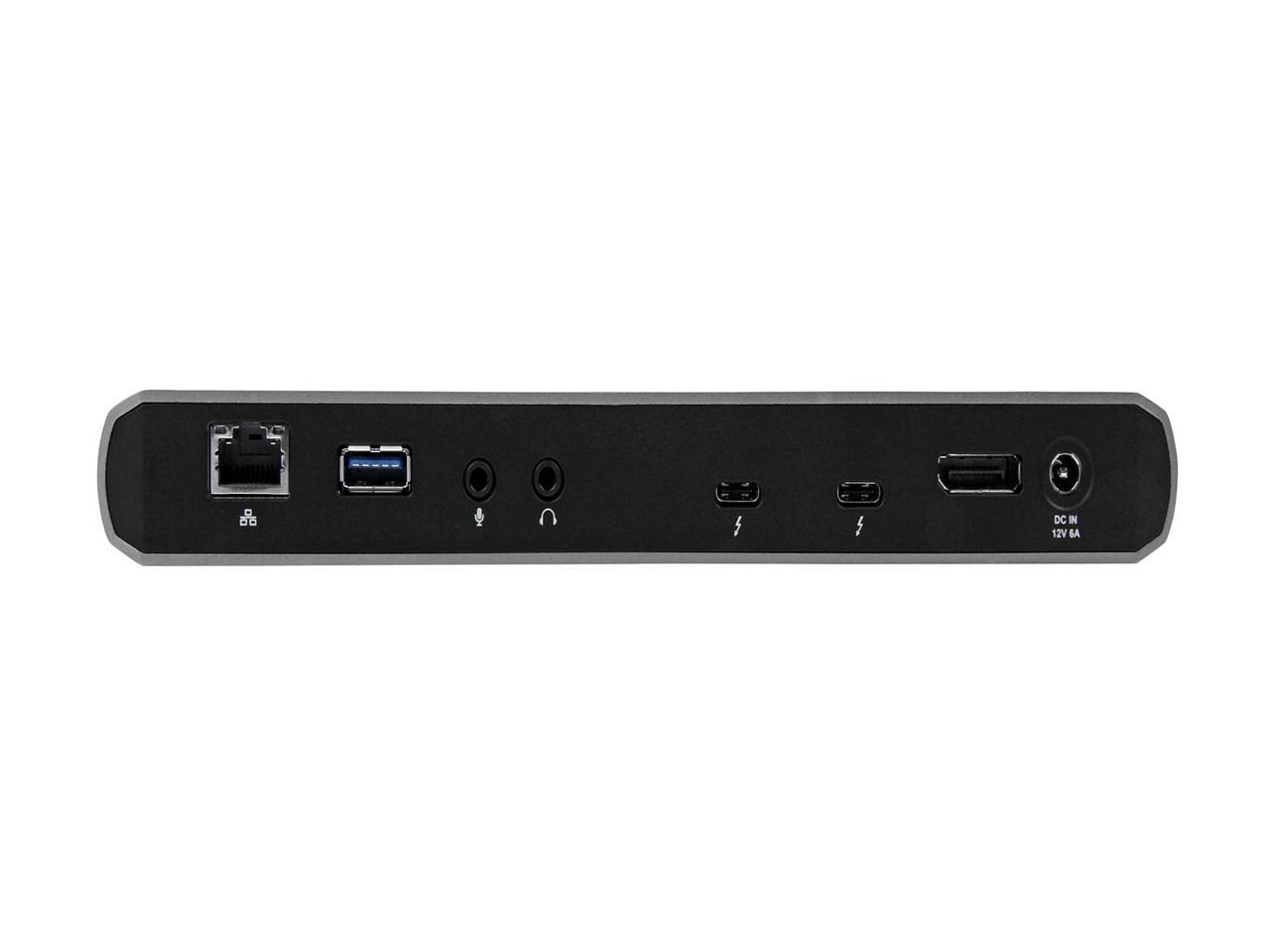 StarTech.com TB3DKDPMAW Thunderbolt 3 Docking Station - Windows & macOS - Supports Dual 4K HD Displays - TB3 Laptop Dock (TB3DKDPMAW)
