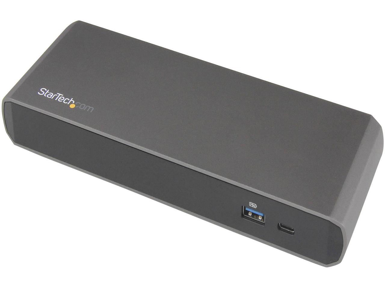 StarTech.com TB3DKDPMAW Thunderbolt 3 Docking Station - Windows & macOS - Supports Dual 4K HD Displays - TB3 Laptop Dock (TB3DKDPMAW)