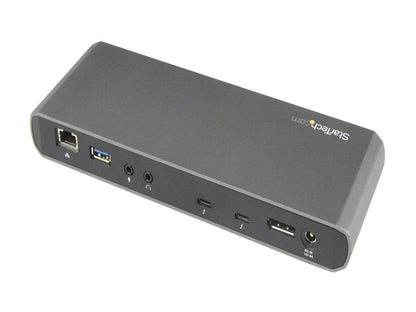 StarTech.com TB3DKDPMAW Thunderbolt 3 Docking Station - Windows & macOS - Supports Dual 4K HD Displays - TB3 Laptop Dock (TB3DKDPMAW)