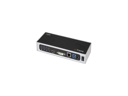StarTech.com DK30ADD USB 3.0 Dual Monitor Docking Station / Mac & Windows / USB to HDMI / USB to VGA or DVI / Port Replicator / 6 x USB 3.0