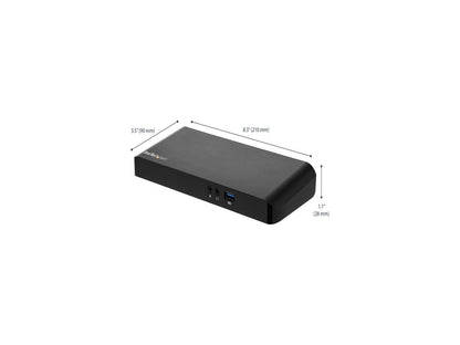 StarTech.com MST30C2DPPD USB C Dock - Dual Monitor -Â For WindowsÂ - HDMI and DisplayPort - 60W Power Delivery - 4x USB 3.0 - Laptop Docking Station