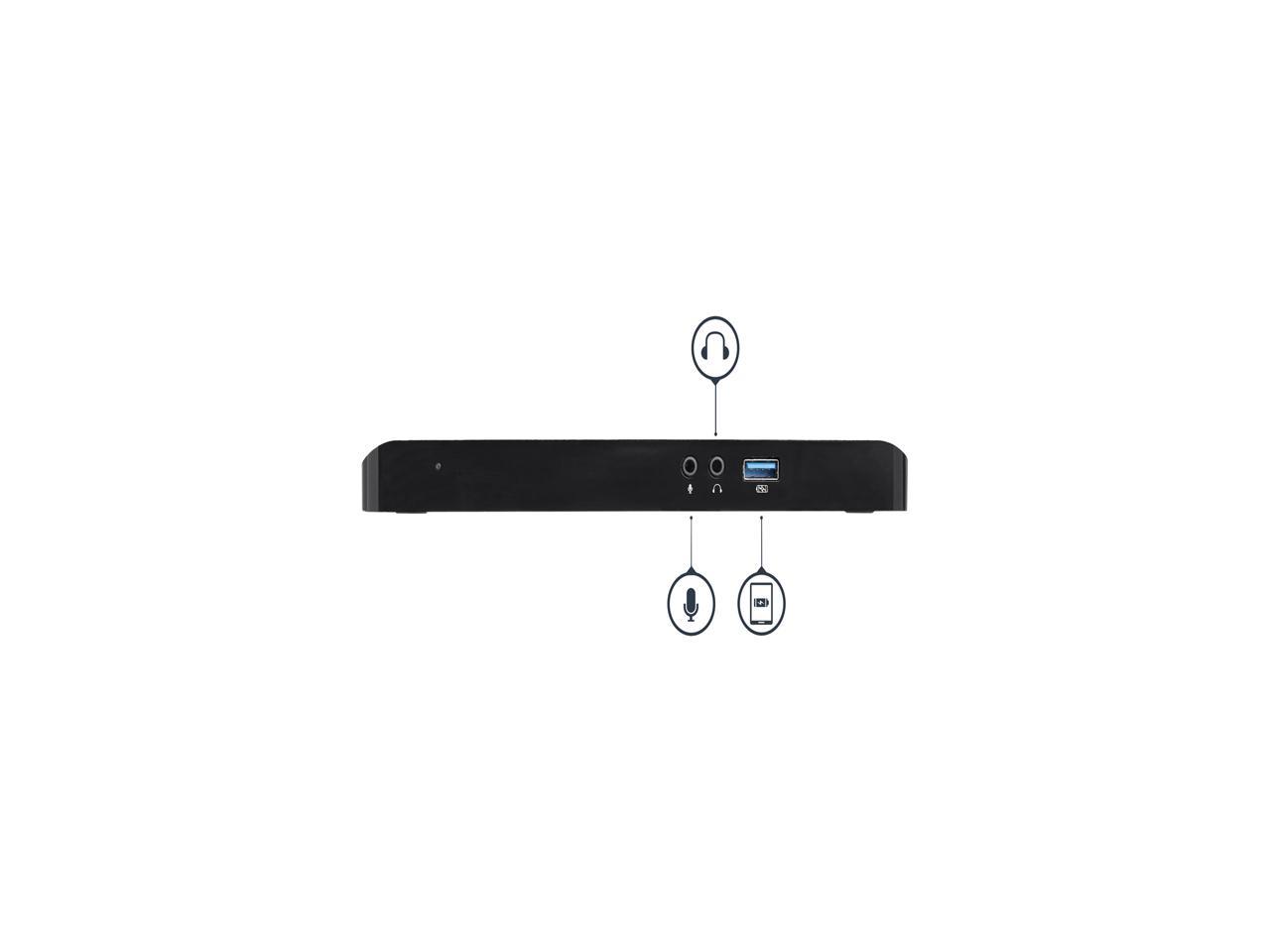 StarTech.com MST30C2DPPD USB C Dock - Dual Monitor -Â For WindowsÂ - HDMI and DisplayPort - 60W Power Delivery - 4x USB 3.0 - Laptop Docking Station