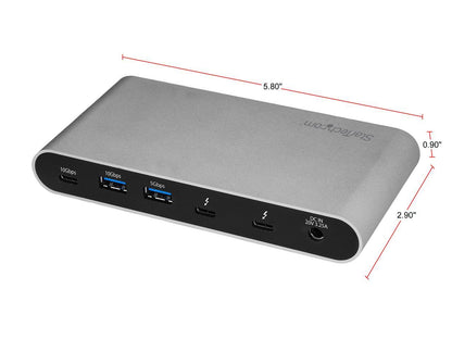 StarTech.com TB33A1C Thunderbolt 3 USB 3.1 Multi-Channel Hub Controller - 4 Ports 10G/5G 1xC 3xA - Thunderbolt 3 Hub, Thunderbolt 3 to USB Adapter