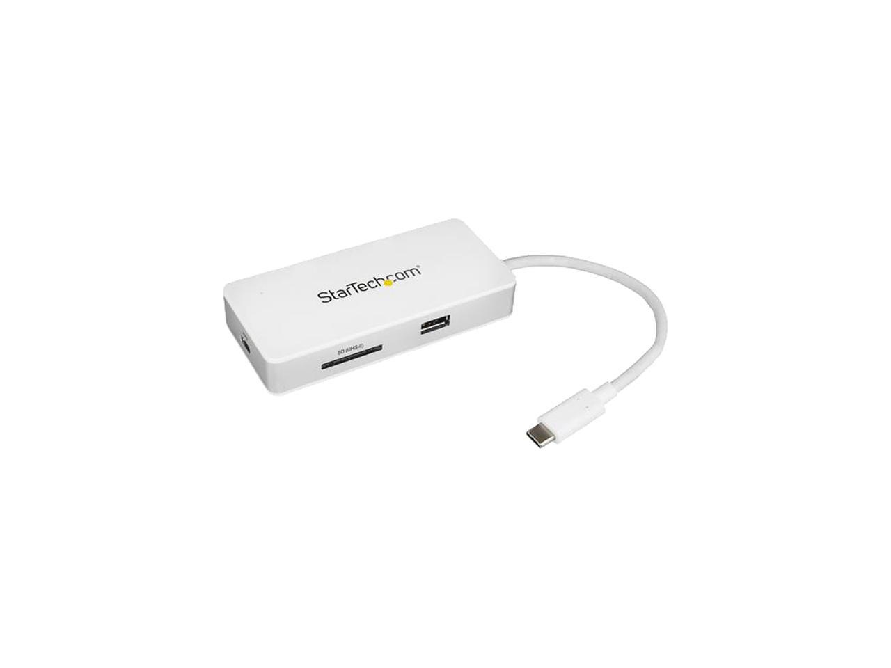 StarTech.com DKT3CHSD4GPD USB C Multiport Adapter - 4K HDMI - SD / SDHC / SDXC - Power Delivery (USB PD) - USB-C to USB Adapter - USB Type C Adapter