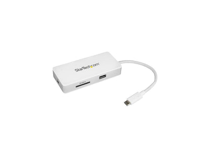 StarTech.com DKT3CHSD4GPD USB C Multiport Adapter - 4K HDMI - SD / SDHC / SDXC - Power Delivery (USB PD) - USB-C to USB Adapter - USB Type C Adapter