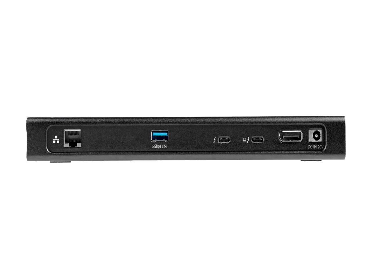 StarTech.com Dual 4K 60Hz Thunderbolt 3 Dock - PCIe M.2 Slot - SD 4.0 Slot - TB3 to DP Laptop Docking Station (TB3DK2DPM2)