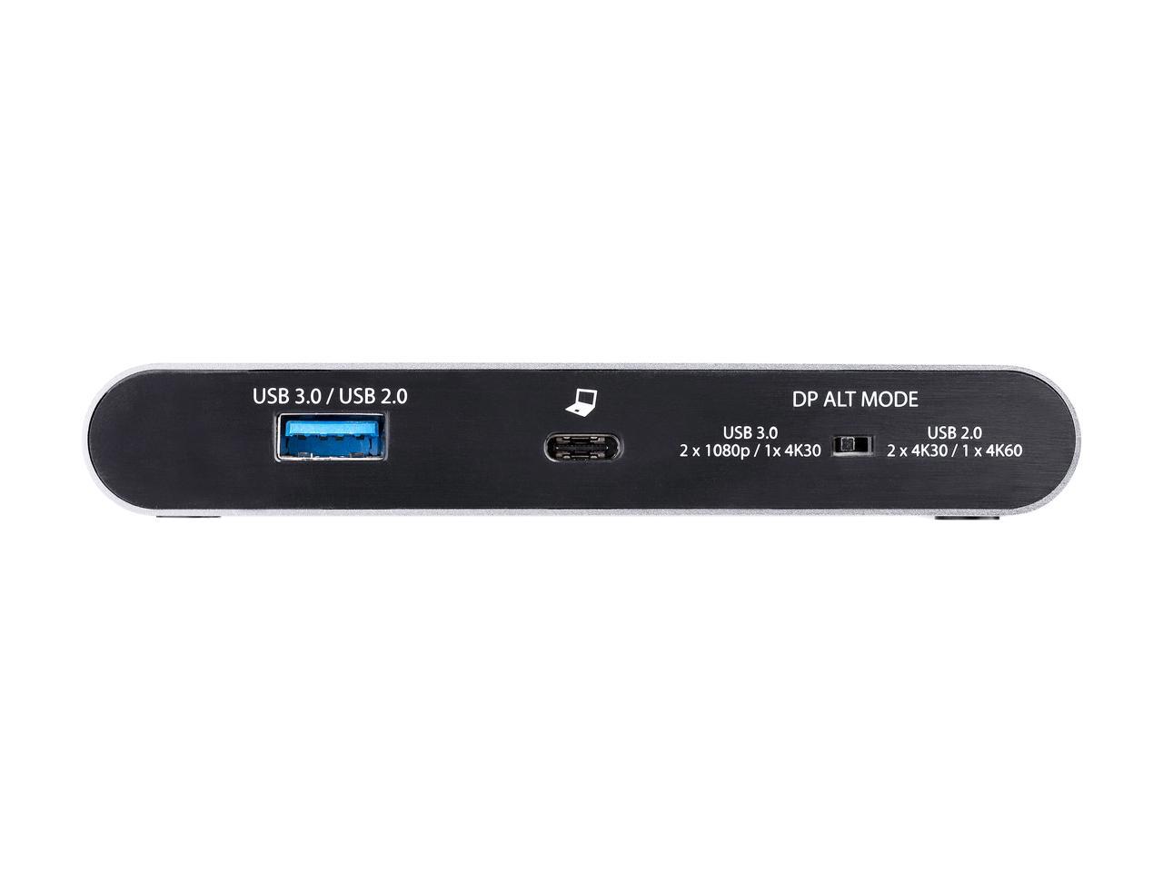 StarTech.com DK30C2DAGPD USB-C Multiport Adapter - Dual-Monitor - Windows - USB-C to Dual 4K DisplayPort Adapter - 2x USB-A Ports - 100W PD 3.0 - GbE