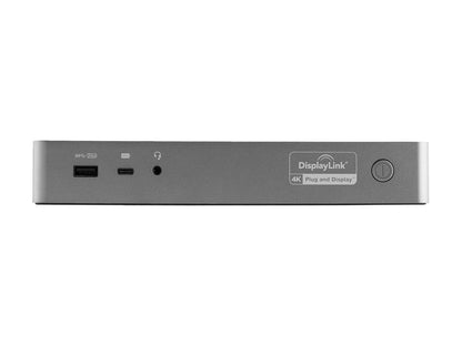 StarTech.com Black & Space Gray DK30C2DPEP Dual 4K Universal Laptop Docking Station - USB-C / USB 3.0 - 100W PD