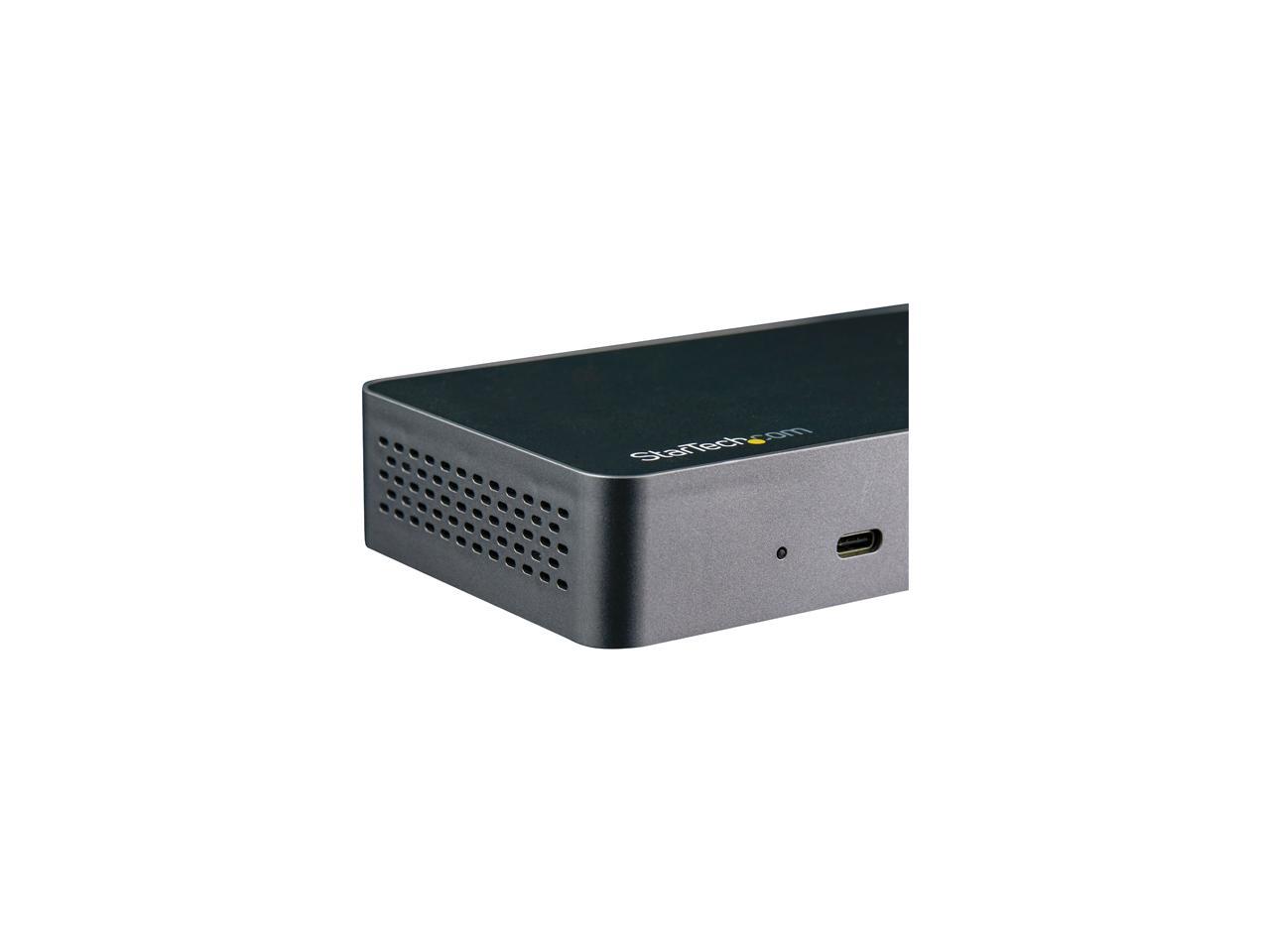 StarTech.com Universal Thunderbolt 3 or USB-C Host Docking Station - Dual Monitor 4K DisplayPort - 60W Power Delivery - TB3 / USB 3.1 Gen 2 Type-C Dock - Mac & Windows (TB3CDK2DP)
