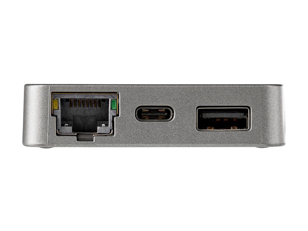 StarTech.com DKT31CHVL USB-C Multiport Adapter - USB 3.1 Gen 2 Type-C Mini Dock - USB-C to 4K HDMI or 1080p VGA Video - 10Gbps USB-A USB-C, GbE - Portable Travel Laptop Dock - Works w/ Thunderbolt 3 (