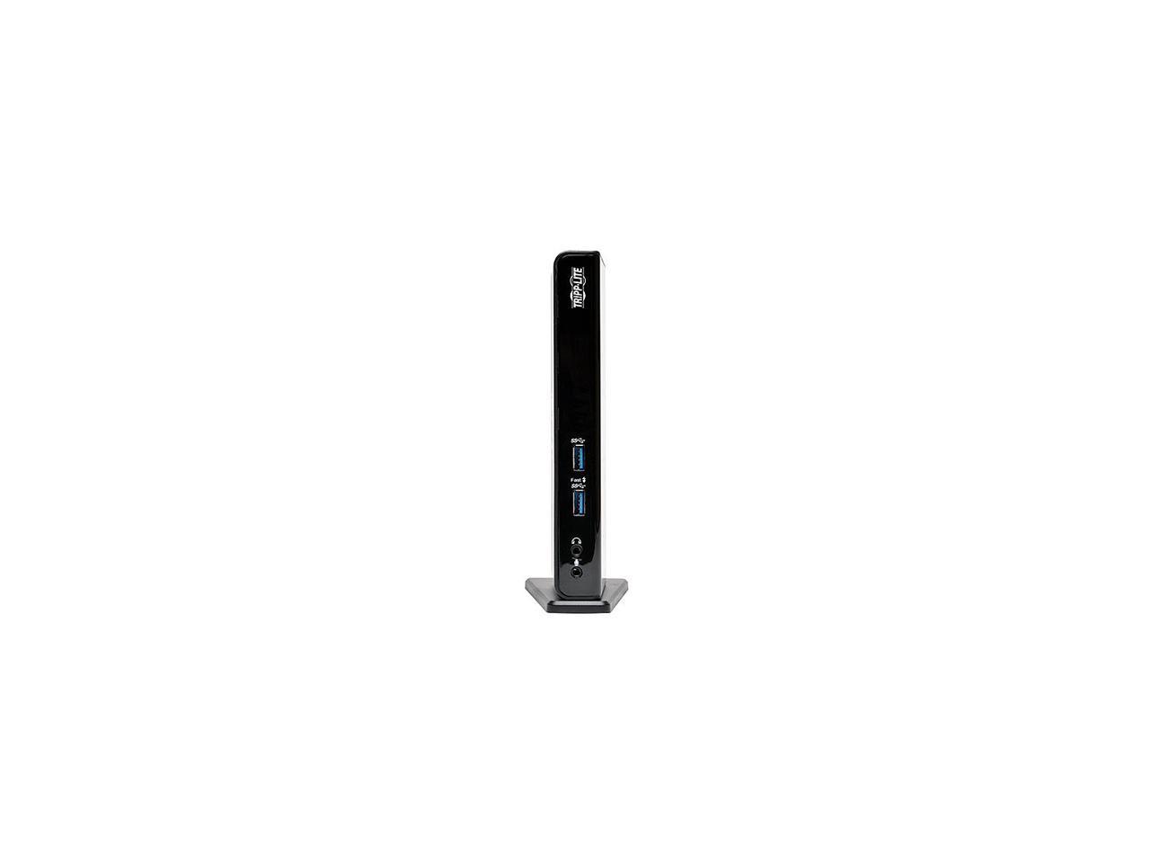 Tripp Lite USB 3.0 SuperSpeed Laptop Dual Head Docking Station - HDMI and DVI Video, Audio, USB Hub Ports and Ethernet (U342-DHG-402)