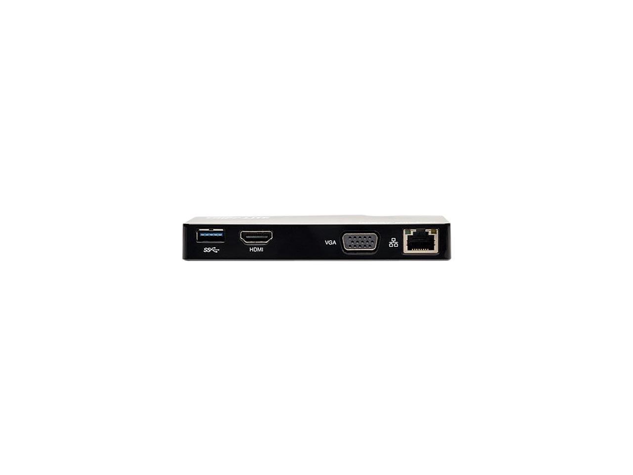Tripp Lite USB 3.0 SuperSpeed HDMI / VGA Mini Docking Station with Gigabit Ethernet (U342-SHG-001)