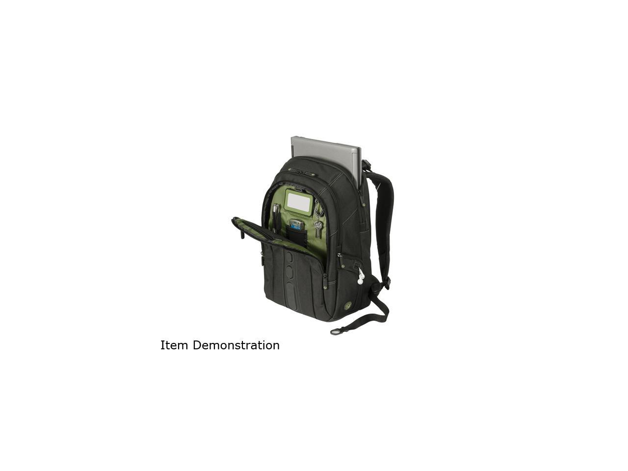 Targus Black 17" Spruce EcoSmart Backpack Model TBB019US