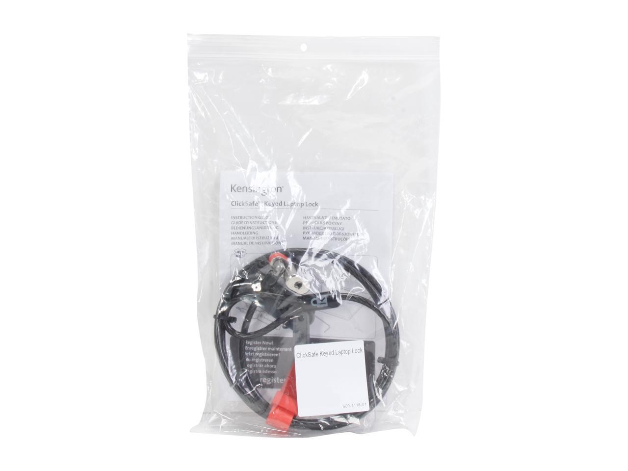 Kensington ClickSafe Keyed Laptop Lock K64637WW