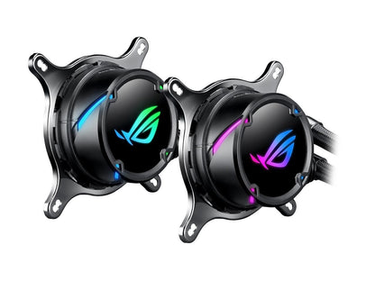ASUS ROG Strix LC 120 RGB AIO Liquid CPU Cooler 120mm Radiator, 120mm 4-pin PWM Fan with FanXpert Controls, support for Intel and AMD motherboards