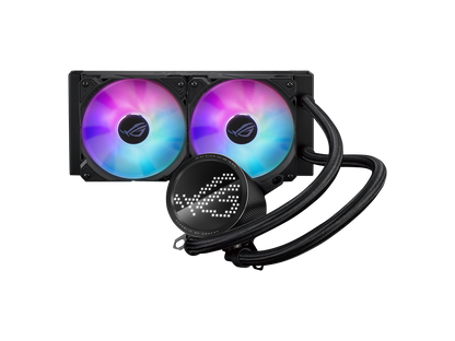 ASUS ROG RYUO III 240 ARGB All-in-one AIO Liquid CPU Cooler 240mm Radiator, Asetek 8th gen pump solution, Anime Matrix™ LED Display and ROG AF 12S ARGB fan