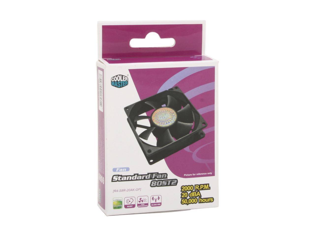 Cooler Master Rifle Bearing 80mm Silent Cooling Fan for Computer Cases and CPU Coolers