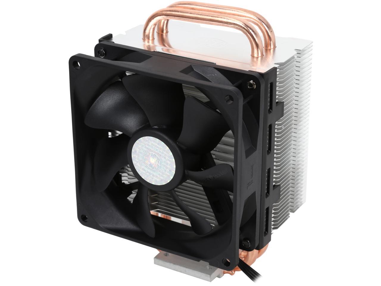 Cooler Master Hyper T2 Compact CPU Cooler Dual Looped, CDC Heatpipes, 92mm PWM Fan, Aluminum Fins for AMD Ryzen/Intel LGA1200/1151