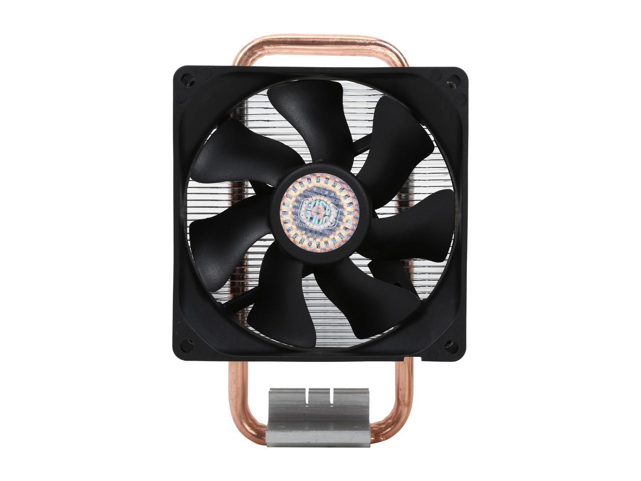 Cooler Master Hyper T2 Compact CPU Cooler Dual Looped, CDC Heatpipes, 92mm PWM Fan, Aluminum Fins for AMD Ryzen/Intel LGA1200/1151