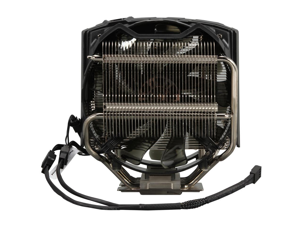 Cooler Master V8 GTS High Performance CPU Cooler, Horizontal Vapor Chamber, 8 Heatpipes, Aluminum Fins, Dual 120mm Fans, Red LED, AMD /Intel LGA1200/1151/2066