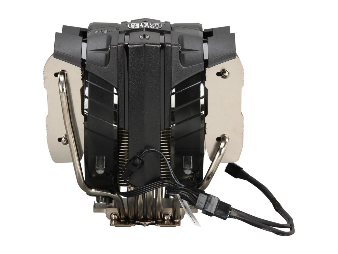 Cooler Master V8 GTS High Performance CPU Cooler, Horizontal Vapor Chamber, 8 Heatpipes, Aluminum Fins, Dual 120mm Fans, Red LED, AMD /Intel LGA1200/1151/2066