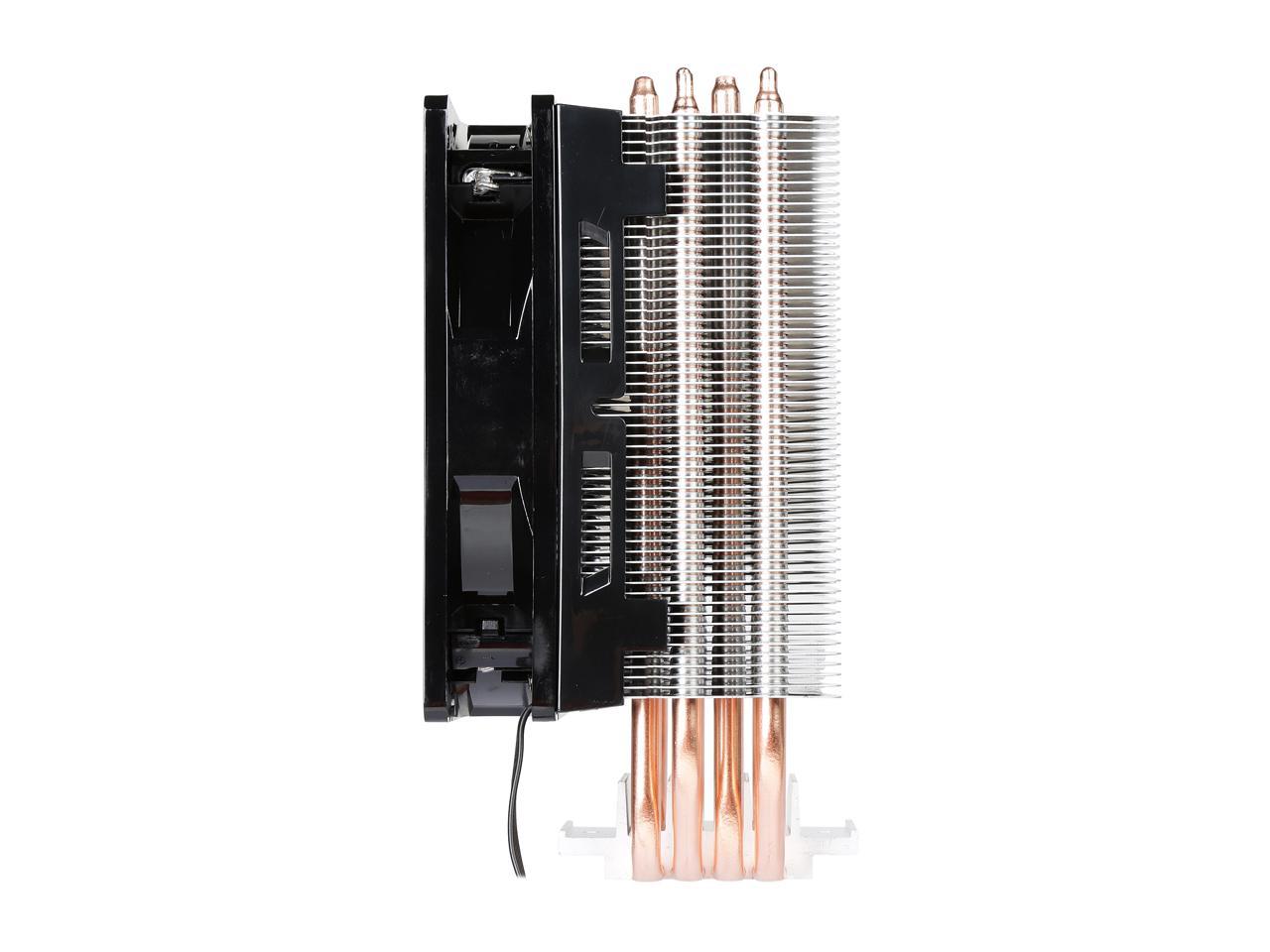 Cooler Master Hyper 212 LED CPU Air Cooler, 4 CDC Heatpipes, 120mm PWM Fan, Quiet Spin Technology , Red LEDs for AMD Ryzen/Intel LGA1200/1151