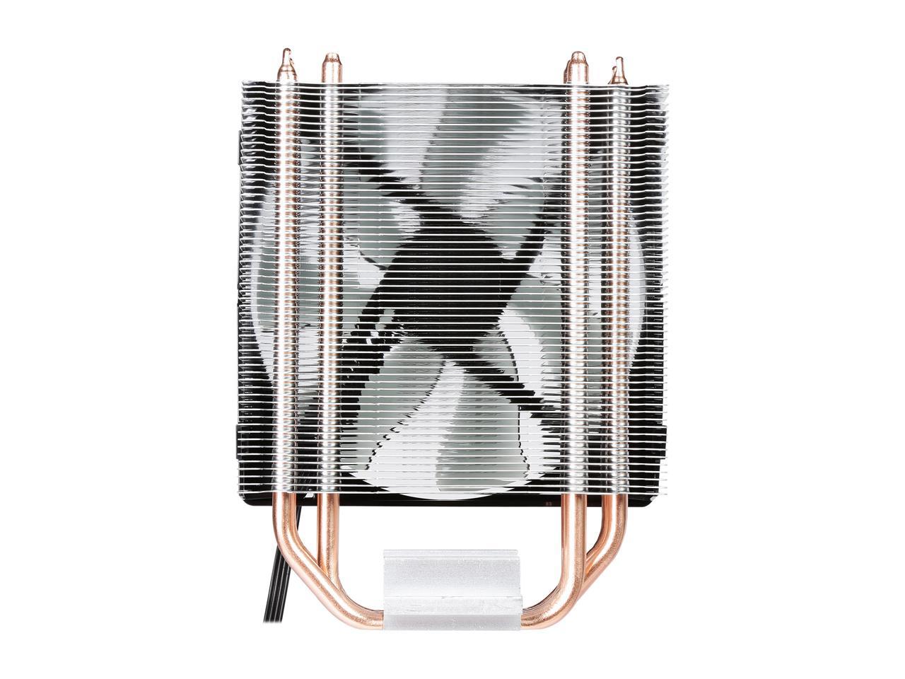 Cooler Master Hyper 212 LED CPU Air Cooler, 4 CDC Heatpipes, 120mm PWM Fan, Quiet Spin Technology , Red LEDs for AMD Ryzen/Intel LGA1200/1151