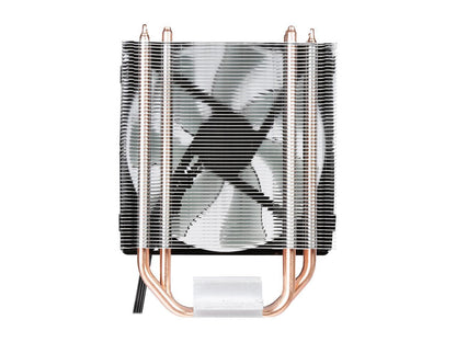 Cooler Master Hyper 212 LED CPU Air Cooler, 4 CDC Heatpipes, 120mm PWM Fan, Quiet Spin Technology , Red LEDs for AMD Ryzen/Intel LGA1200/1151